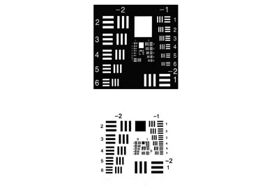USAF 1951 resolution test targets/chart